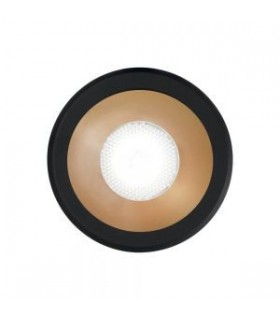 Integrated LED Indoor Recessed Downlight Lamp 1 Light Black Gold 3000K - 1