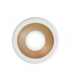 Integrated LED Indoor Recessed Downlight Lamp 1 Light White Gold 3000K - 1