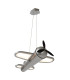 Lucide FOKKER - Pendant light Children - LED - 1x28W 2500K - Grey iron-1