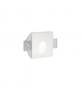 Integrated LED Plaster In Indoor Recessed Marker Wall Lamp 1 Light White 3000K - 1