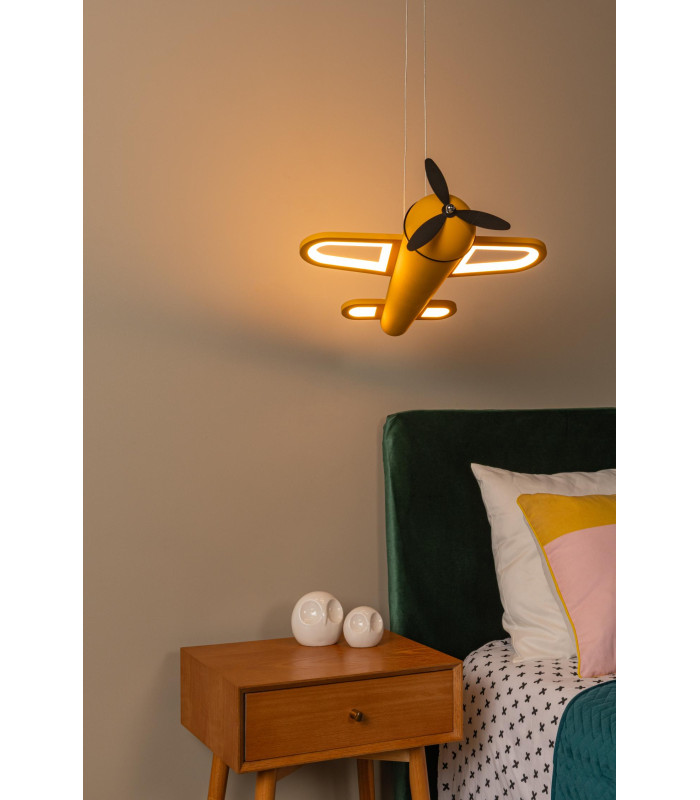 Lucide FOKKER - Pendant light Children - LED - 1x28W 2500K - Yellow-4
