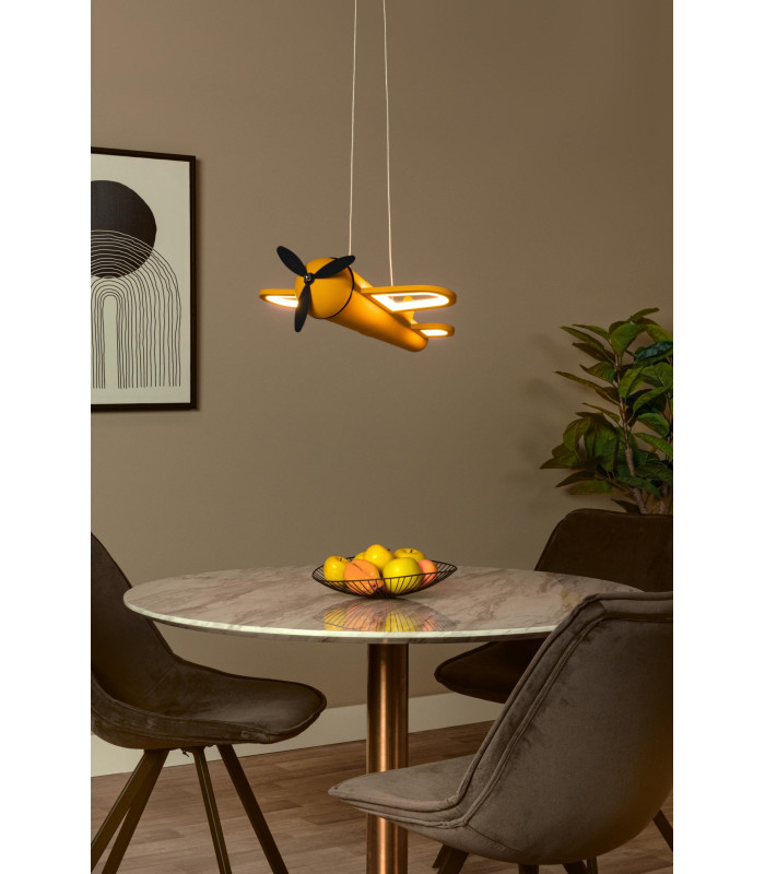 Lucide FOKKER - Pendant light Children - LED - 1x28W 2500K - Yellow-5