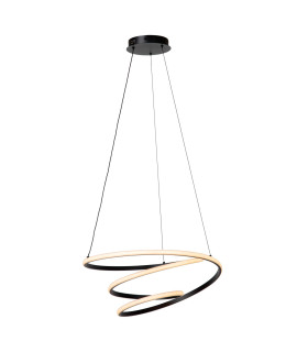 Lucide ESPIRAL - Pendant light - LED Dim. - CCT - 1x40W 2700K/4000K - Black | Essential-1