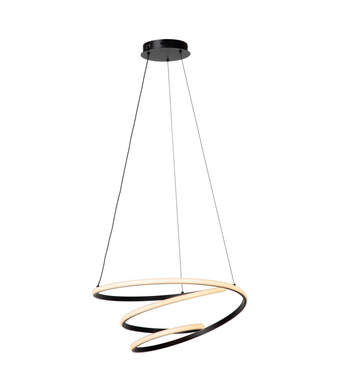 Lucide ESPIRAL - Pendant light - LED Dim. - CCT - 1x40W 2700K/4000K - Black | Essential-1