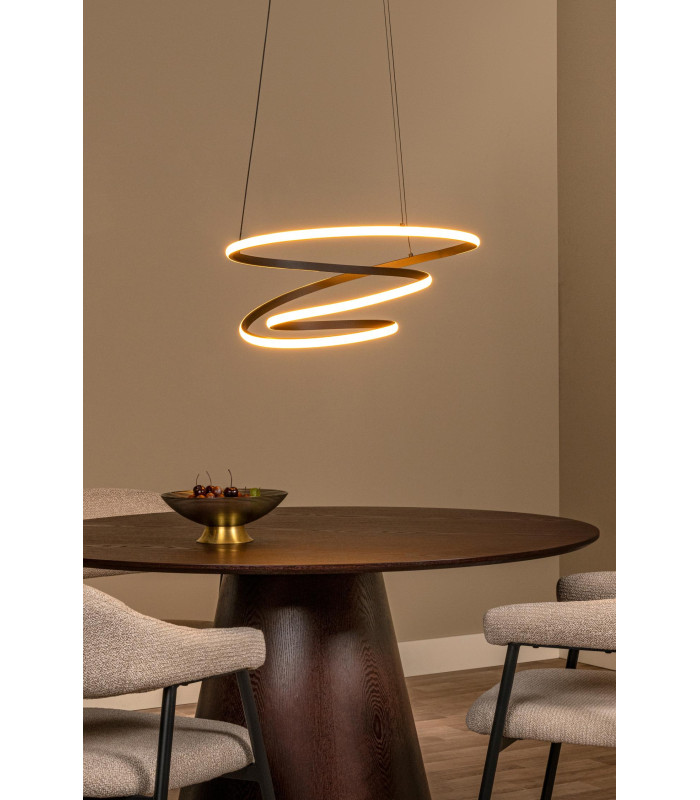 Lucide ESPIRAL - Pendant light - LED Dim. - CCT - 1x40W 2700K/4000K - Black | Essential-4