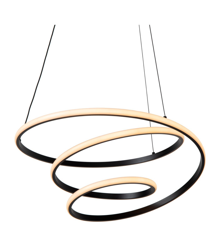 Lucide ESPIRAL - Pendant light - LED Dim. - CCT - 1x40W 2700K/4000K - Black | Essential-5