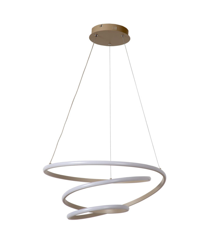Lucide ESPIRAL - Pendant light - LED Dim. - CCT - 1x40W 2700K/4000K - Taupe | Essential-3