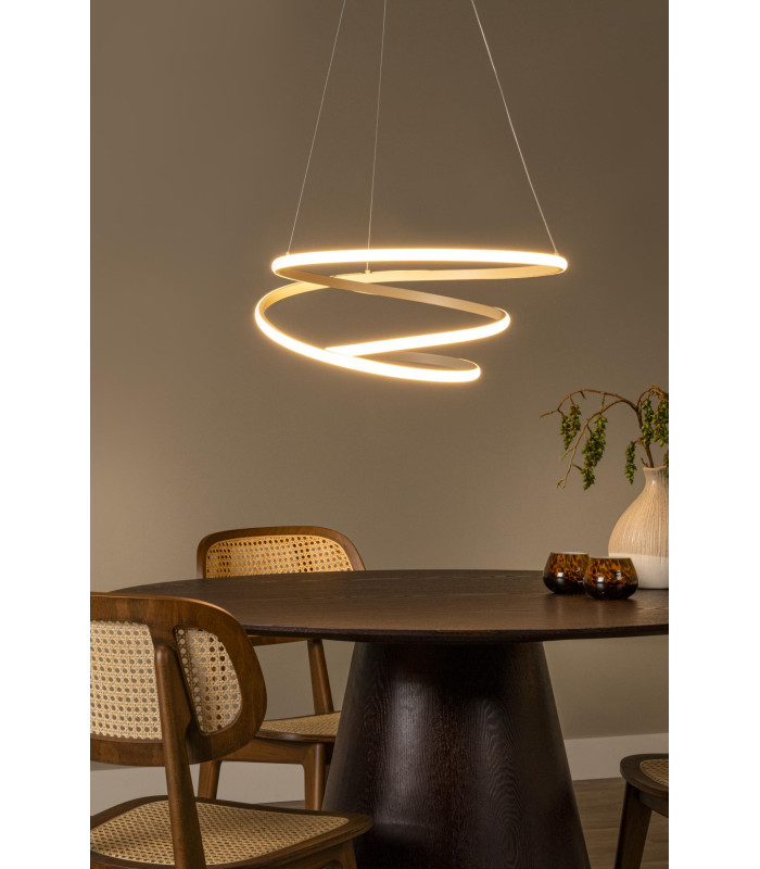 Lucide ESPIRAL - Pendant light - LED Dim. - CCT - 1x40W 2700K/4000K - Taupe | Essential-6