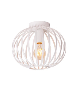 Lucide MANUELA - Flush ceiling light - Ø 25 cm - 1xE27 - White-1