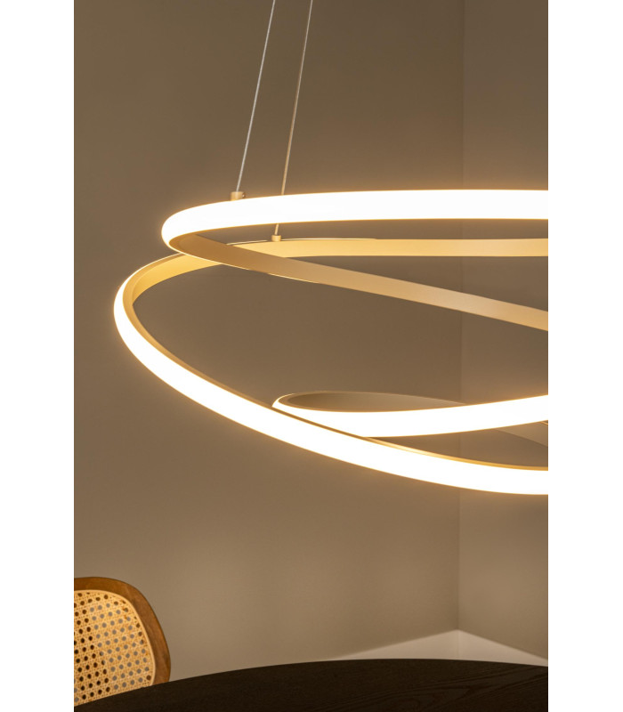Lucide ESPIRAL - Pendant light - LED Dim. - CCT - 1x40W 2700K/4000K - Taupe | Essential-7