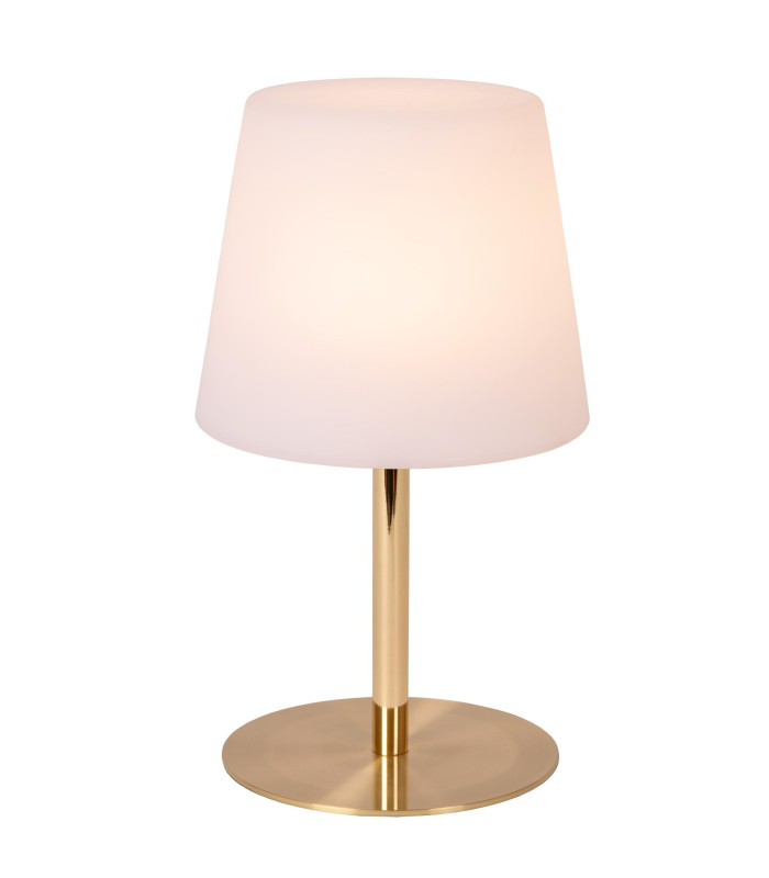 Lucide TYON - Rechargeable Table lamp Indoor/Outdoor - Ø 15 cm - LED Dim. - 1x2W 2700K - IP65 - Matt Gold / Brass-6