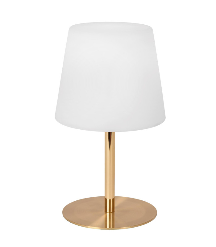 Lucide TYON - Rechargeable Table lamp Indoor/Outdoor - Ø 15 cm - LED Dim. - 1x2W 2700K - IP65 - Matt Gold / Brass-7