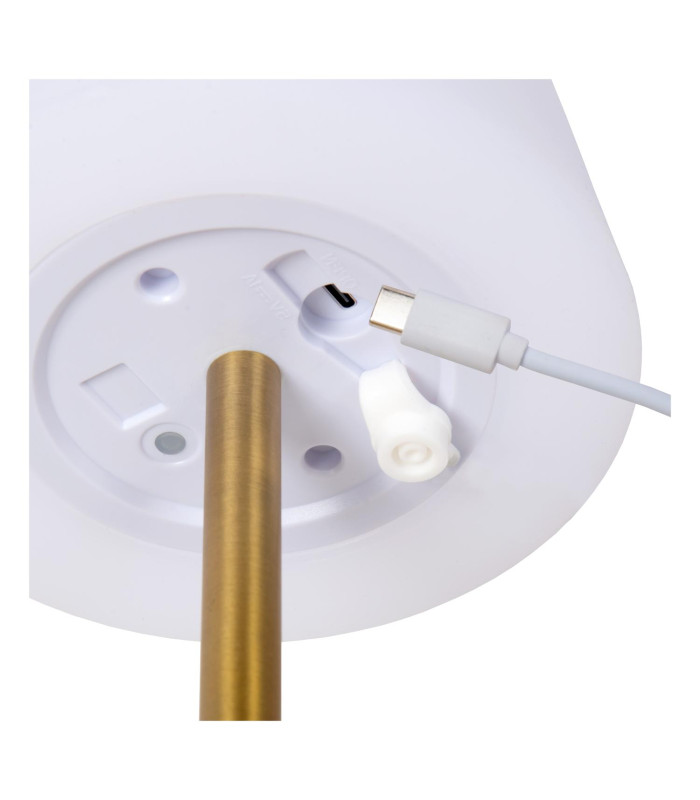Lucide TYON - Rechargeable Table lamp Indoor/Outdoor - Ø 15 cm - LED Dim. - 1x2W 2700K - IP65 - Matt Gold / Brass-10