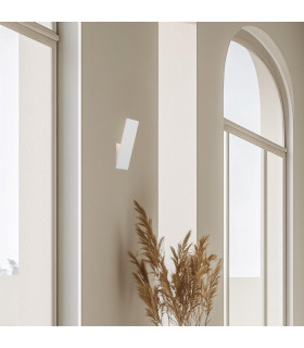 Kos Flush Wall Uplighter White Matt LED 3000K-2