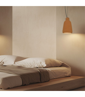 Berovo 18cm Dome Pendant Ceiling Light Natural Clay 1xE27-2