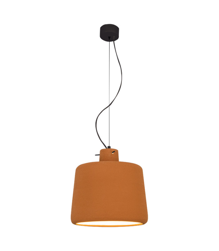 Berovo 28cm Dome Pendant Ceiling Light Natural Clay 1xE27-1