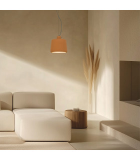 Berovo 28cm Dome Pendant Ceiling Light Natural Clay 1xE27-2