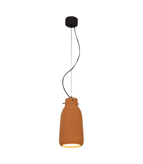 Berovo 13cm Dome Pendant Ceiling Light Natural Clay 1xE27-1