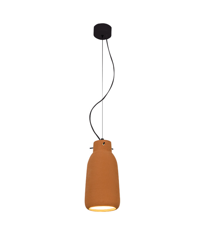Berovo 13cm Dome Pendant Ceiling Light Natural Clay 1xE27-1
