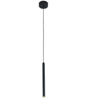 Krusevo Slim Pendant Ceiling Light Black Matt LED 2700K-1