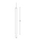 Krusevo Slim Pendant Ceiling Light Black Matt LED 2700K-4