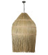 Patras Dome Pendant Ceiling Light Natural Straw 1xE27-1