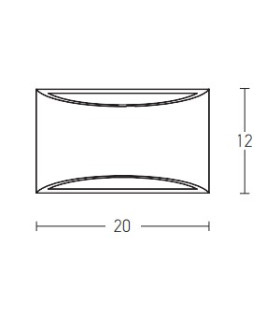 Pernik 20cm Up & Down Wall Lamp Pure White 1xG9-2