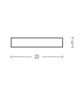 Pernik Flush Wall Uplighter Pure White 1xG9-2