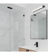 Zambelis 55cm Bathroom Over Mirror Light Black Matt LED 3000K IP44-2