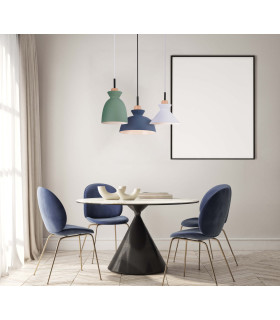 Razgrad 20cm Dome Pendant Ceiling Light Green Matt 1xE27-2