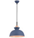 Razgrad 28cm Dome Pendant Ceiling Light Blue Matt 1xE27-1