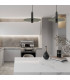 Gotse 26cm Dome Pendant Ceiling Light Sandy Black LED 3000K-3