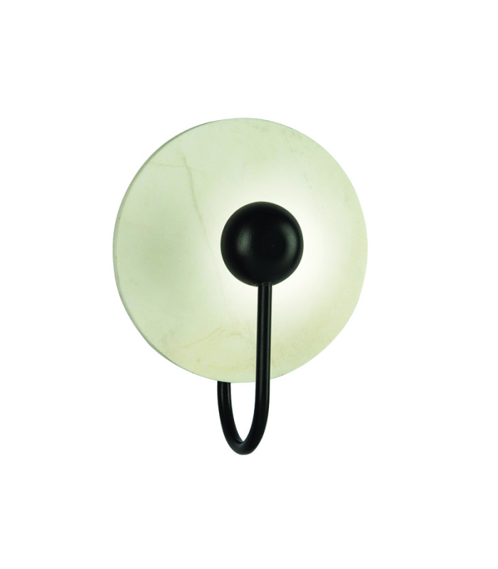 Pano Integrated Led Wall Lamp White Marble - Sandy Black LED 3000K-1
