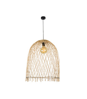 Patras 55cm Wire Frame Pendant Ceiling Light Natural 1xE27-1