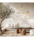Patras 55cm Wire Frame Pendant Ceiling Light Natural 1xE27-2