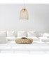 Patras 55cm Wire Frame Pendant Ceiling Light Natural 1xE27-3