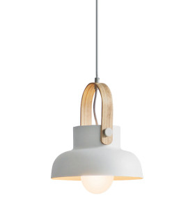 Pefka 23.5cm Dome Pendant Ceiling Light White Matt 1xE27-1