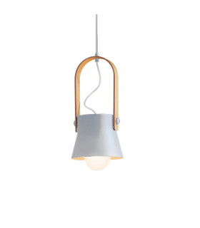 Pefka 16cm Dome Pendant Ceiling Light White Matt 1xE27-1