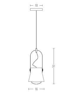 Pefka 16cm Dome Pendant Ceiling Light White Matt 1xE27-2