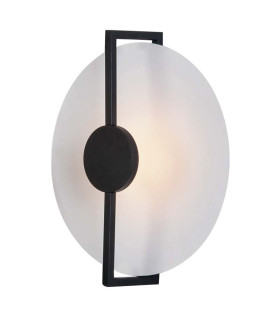 Pano Integrated Led Wall Lamp Sandy Black - White Matt LED 3000K-1