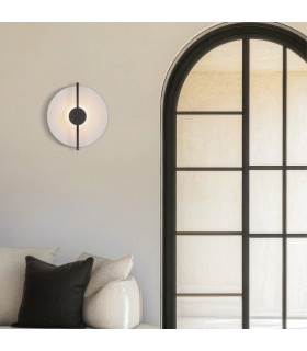 Pano Integrated Led Wall Lamp Sandy Black - White Matt LED 3000K-2