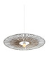 Silikou 80cm Wire Frame Pendant Ceiling Light White - Natural Bamboo 1xE27-1