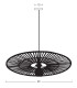 Silikou 80cm Wire Frame Pendant Ceiling Light White - Natural Bamboo 1xE27-3