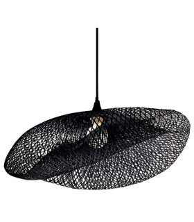 Silikou Wire Frame Pendant Ceiling Light Black 1xE27-1