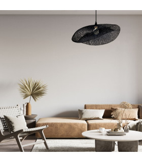 Silikou Wire Frame Pendant Ceiling Light Black 1xE27-2