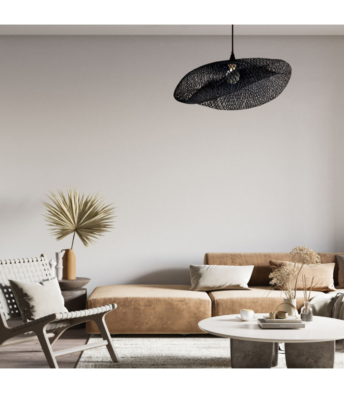 Silikou Wire Frame Pendant Ceiling Light Black 1xE27-2