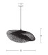 Silikou Wire Frame Pendant Ceiling Light Black 1xE27-3