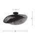 Patras Semi Flush Ceiling Light Black 1xE27-2