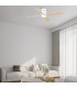 Arista Ceiling Fan White Matt - Maple Wood Blades LED 3000-4000-6000K-2