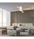 Arista Ceiling Fan White Matt - Maple Wood Blades LED 3000-4000-6000K-3